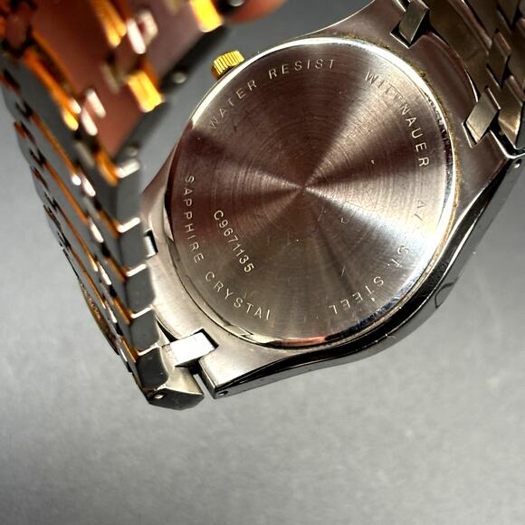 Wittnauer Montserrat 12D01 Men’s Two Tone Stainless Steel Sapphire Crystal Watch - Picture 10 of 17